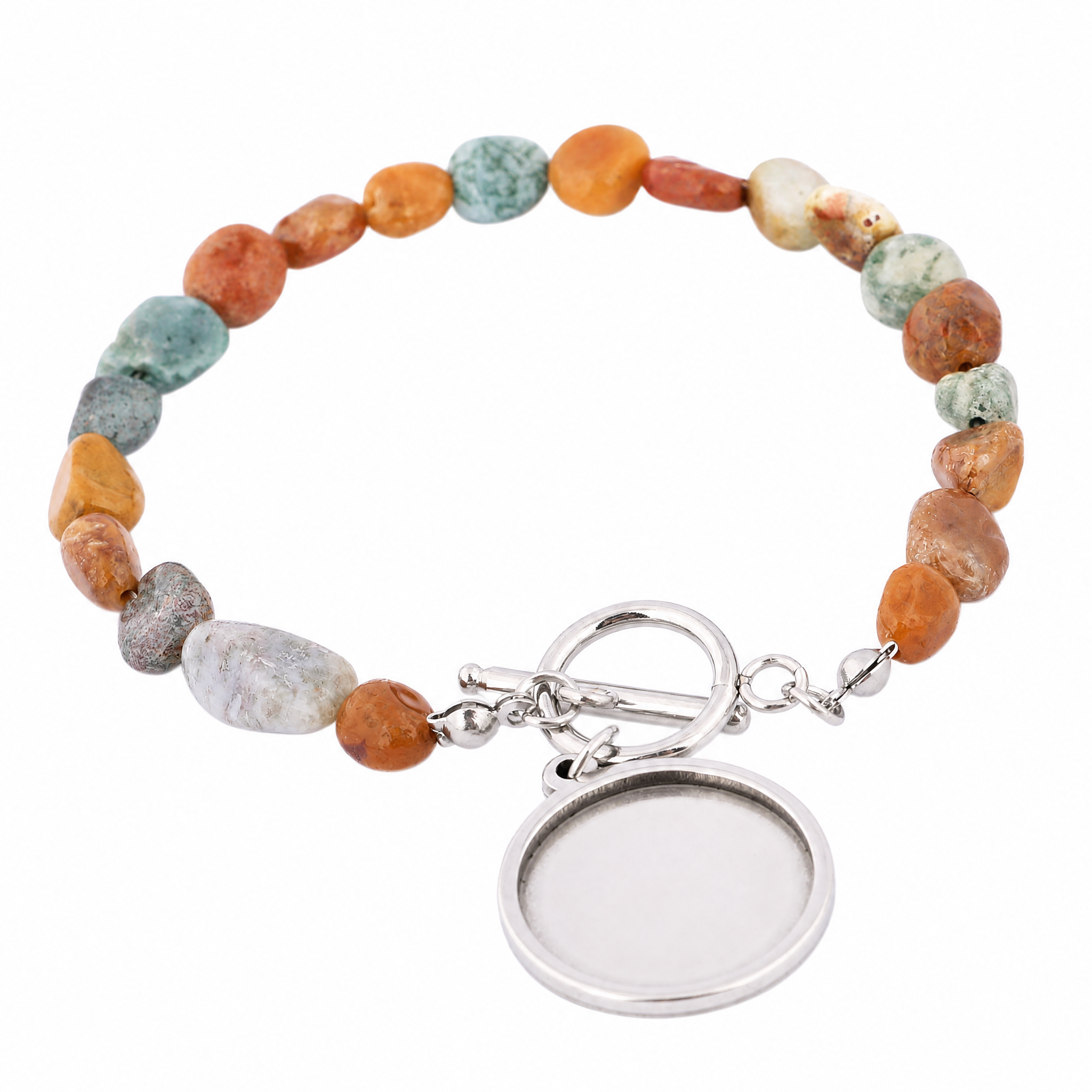 2pcs Natural Stone Beaded Brac - Jewelry Making Stones reseña y precio