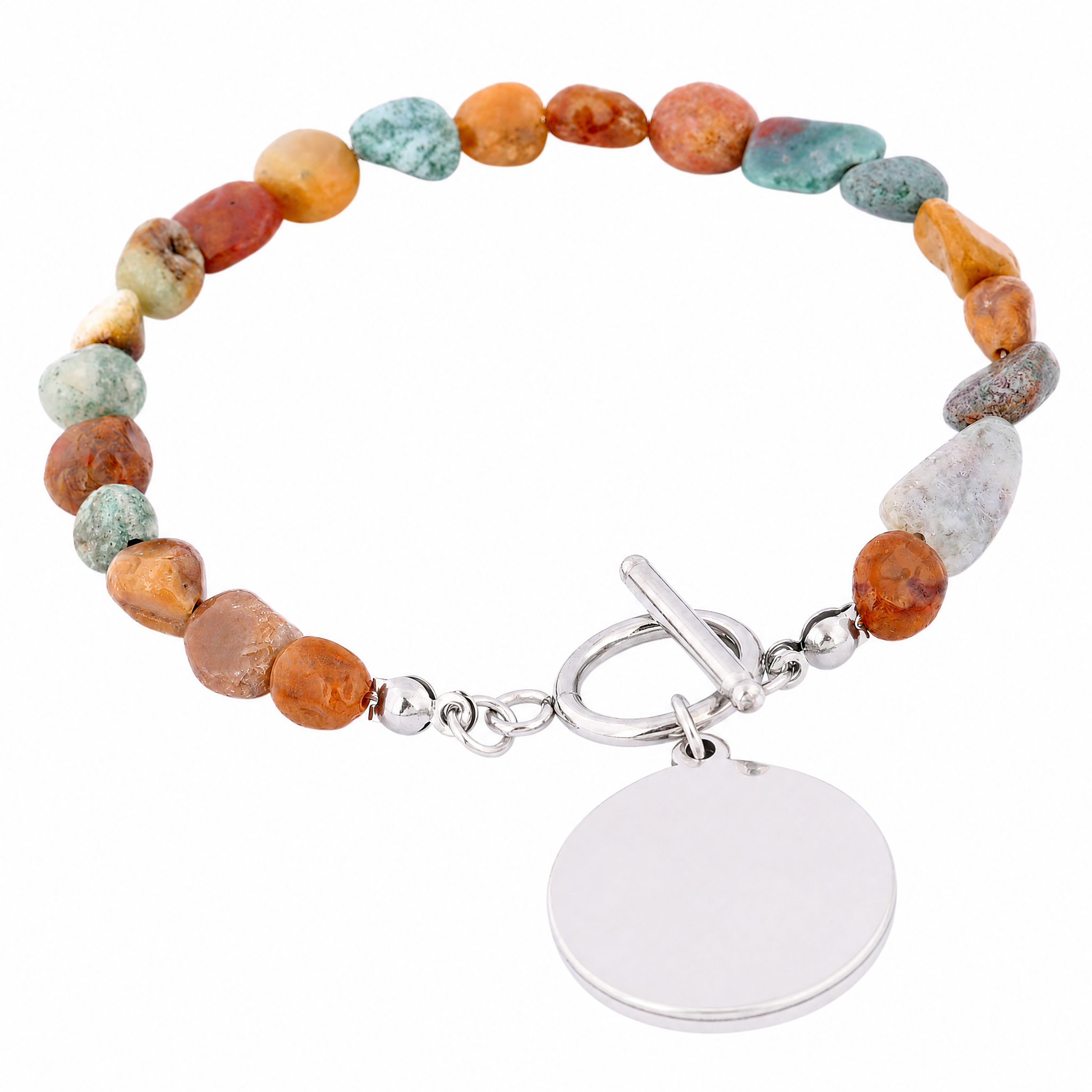 2pcs Natural Stone Beaded Brac - Jewelry Making Stones reseña y precio