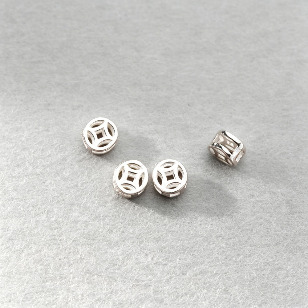 10pcs/pack 925 Silver Coin Spa - Jewelry Making In La reseña y precio