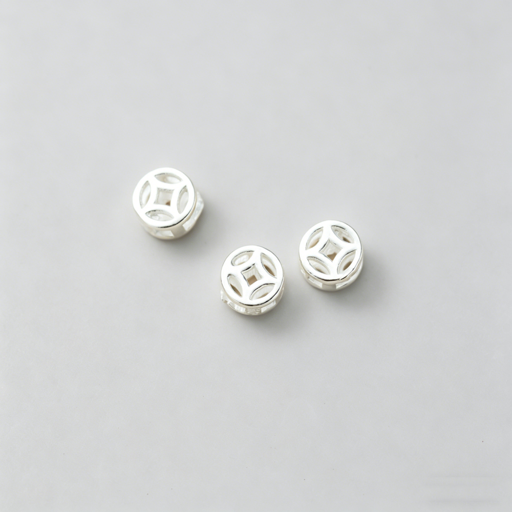 10pcs/pack 925 Silver Coin Spa - Jewelry Making In La reseña y precio