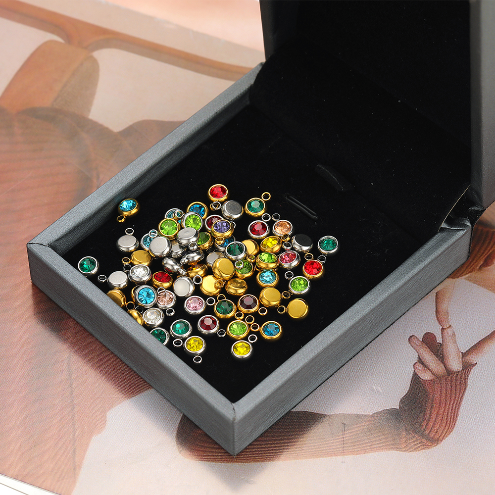 20pcs Zircon Beads Pendants St - Jewelry Making Stones reseña y precio