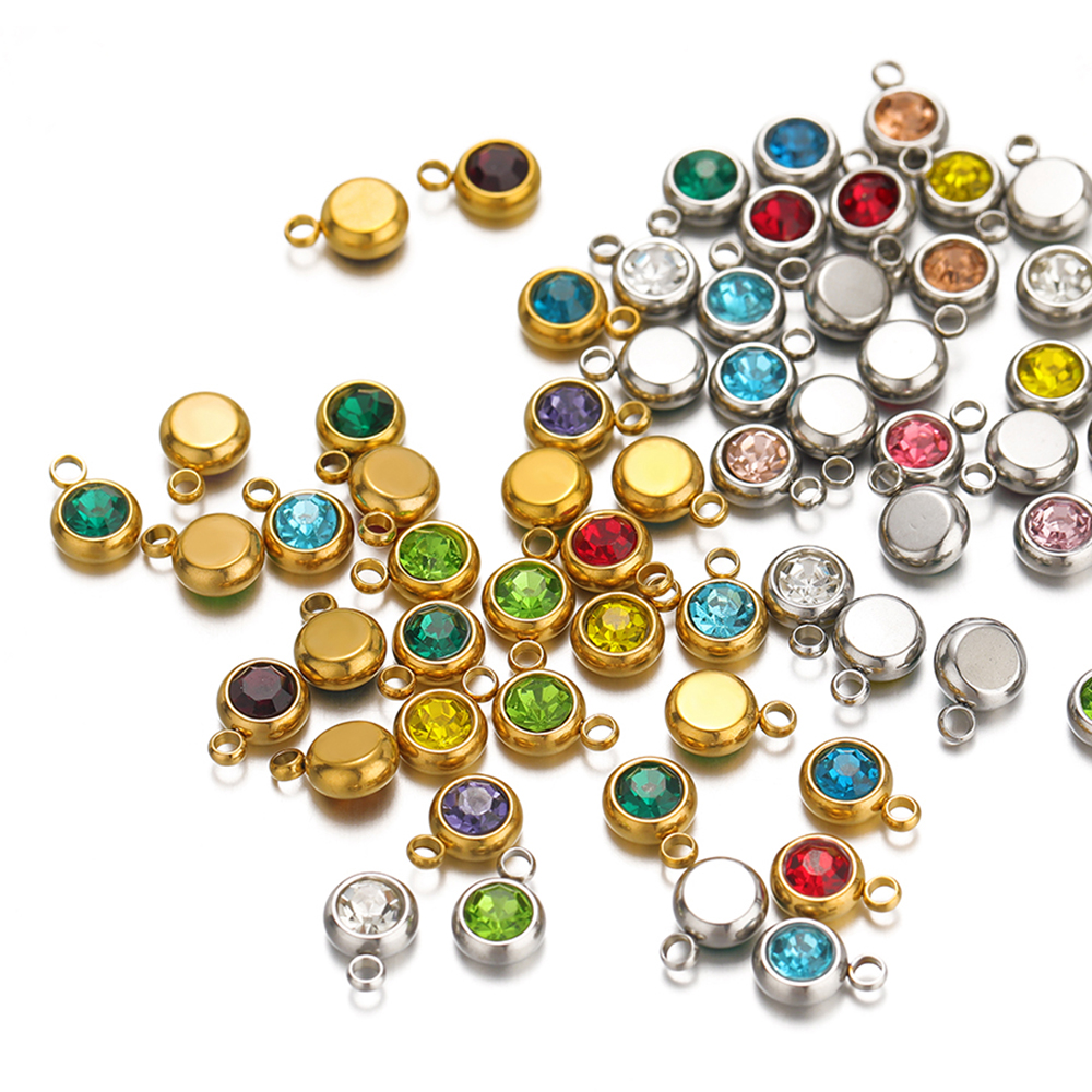 20pcs Zircon Beads Pendants St - Jewelry Making Stones reseña y precio