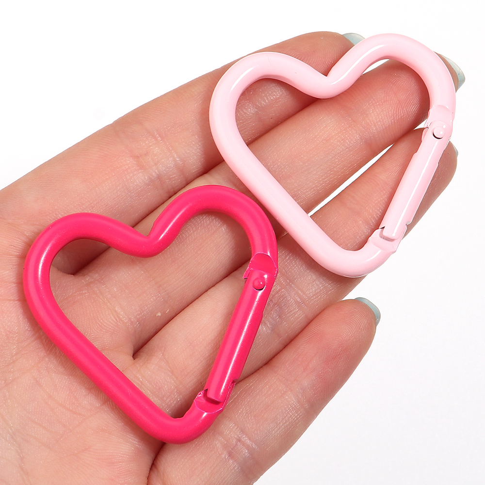 5pcs Colorful Heart-shaped Alu - Jewelry Making Hoops reseña y precio