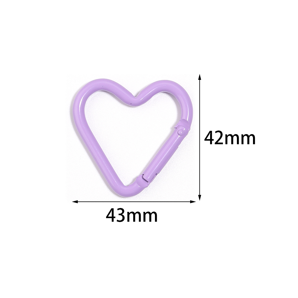 5pcs Colorful Heart-shaped Alu - Jewelry Making Hoops reseña y precio