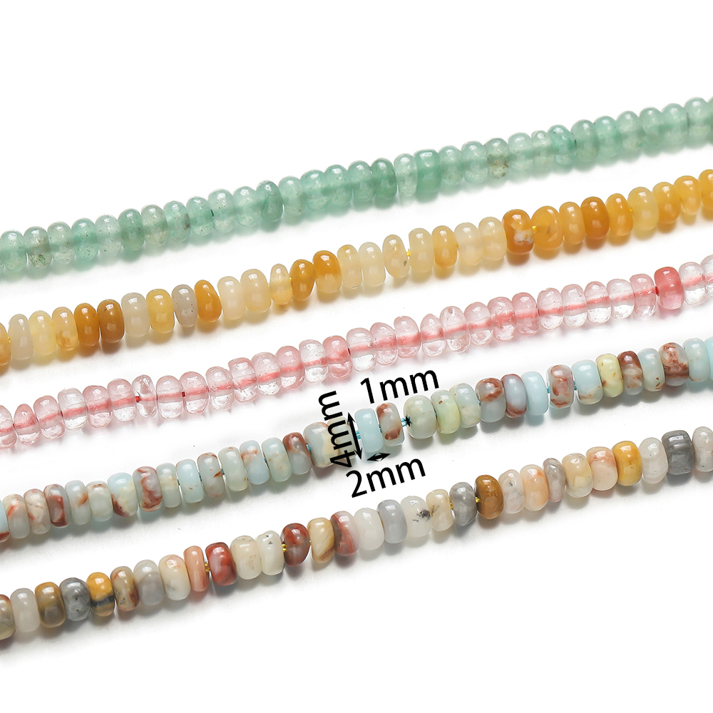 1 Strand Natural Stone Flat Ro - Jewelry Making Stones reseña y precio