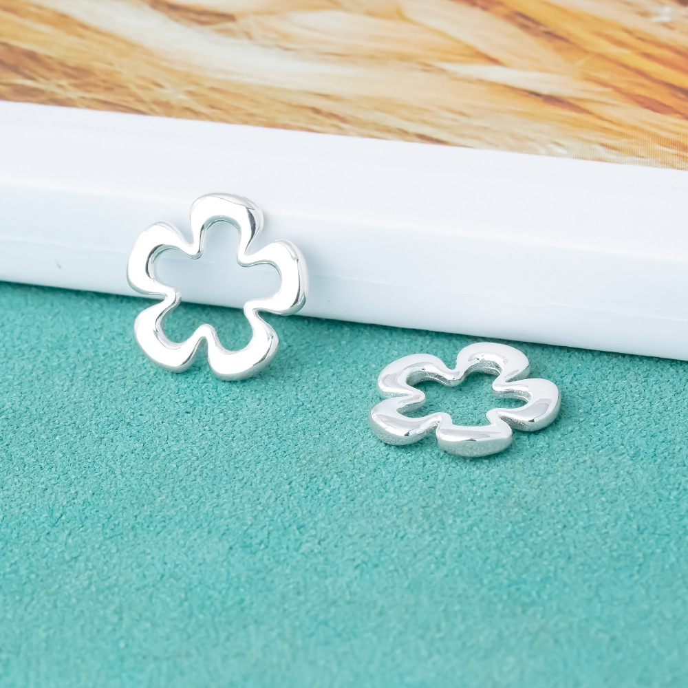 925 Sterling Silver Hollow Flo - Jewelry Making In La reseña y precio