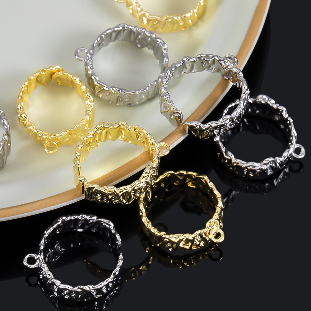 2Pcs Gold Plated Irregular Ope - Jewelry Making Hoops reseña y precio