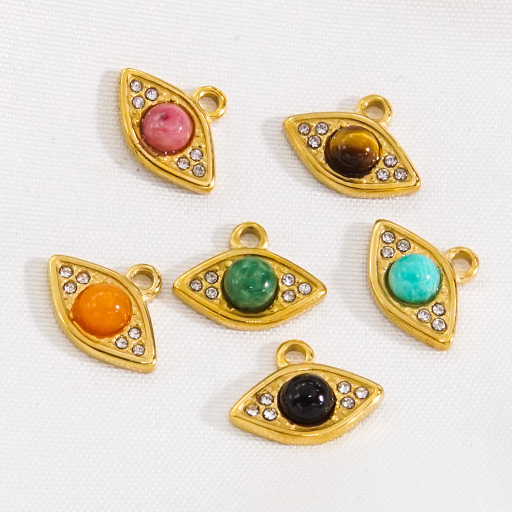 3Pcs Natural Stone Beads Eye S - Jewelry Making Stones reseña y precio