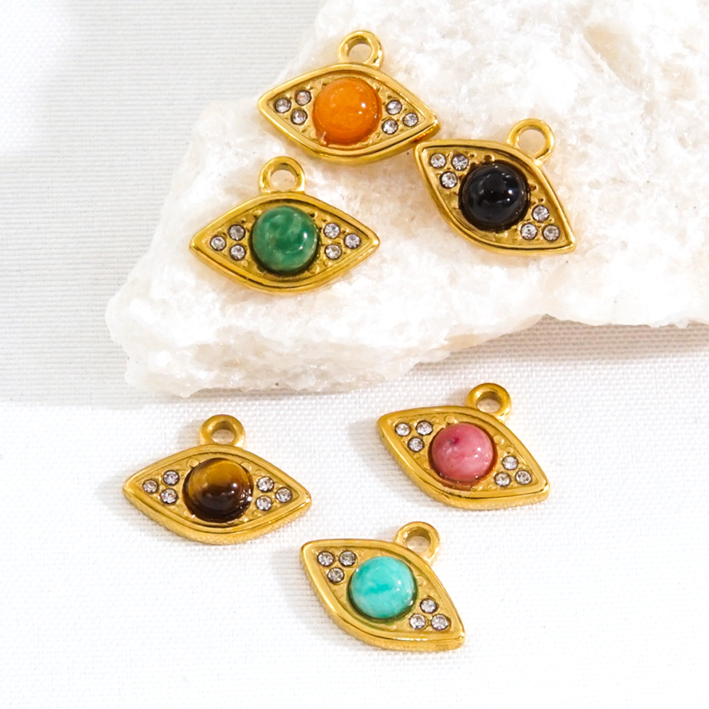 3Pcs Natural Stone Beads Eye S - Jewelry Making Stones reseña y precio