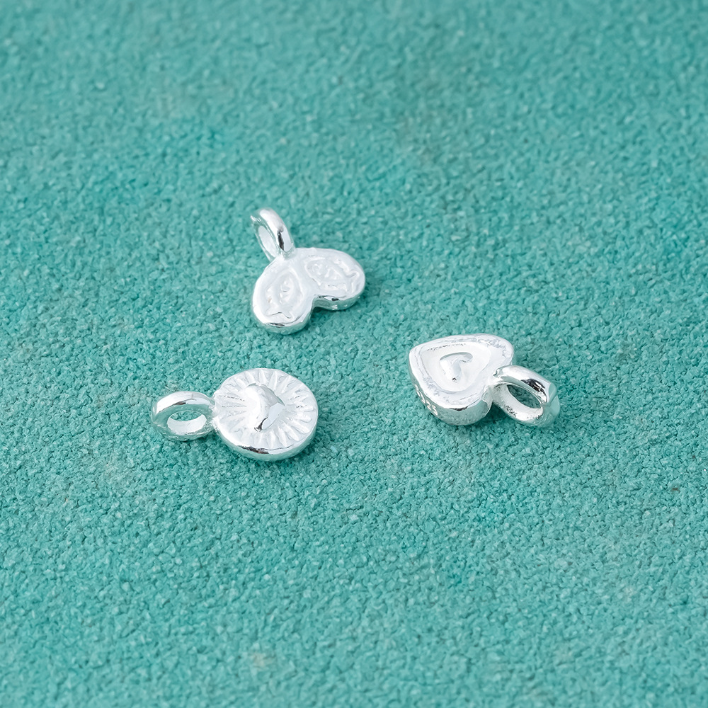 925 Sterling Silver Heart & Fi - Jewelry Making In La reseña y precio