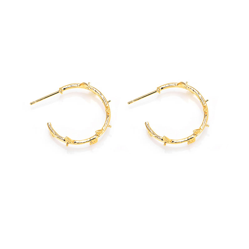 6PCS 18K Gold Color Brass with - Jewelry Making Articles reseña y precio