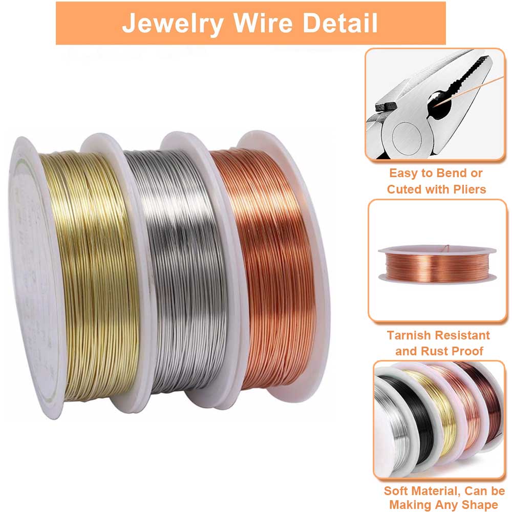 1pc 0.2-1mm Coppers Jewelry Wi - Jewelry Making Thread reseña y precio