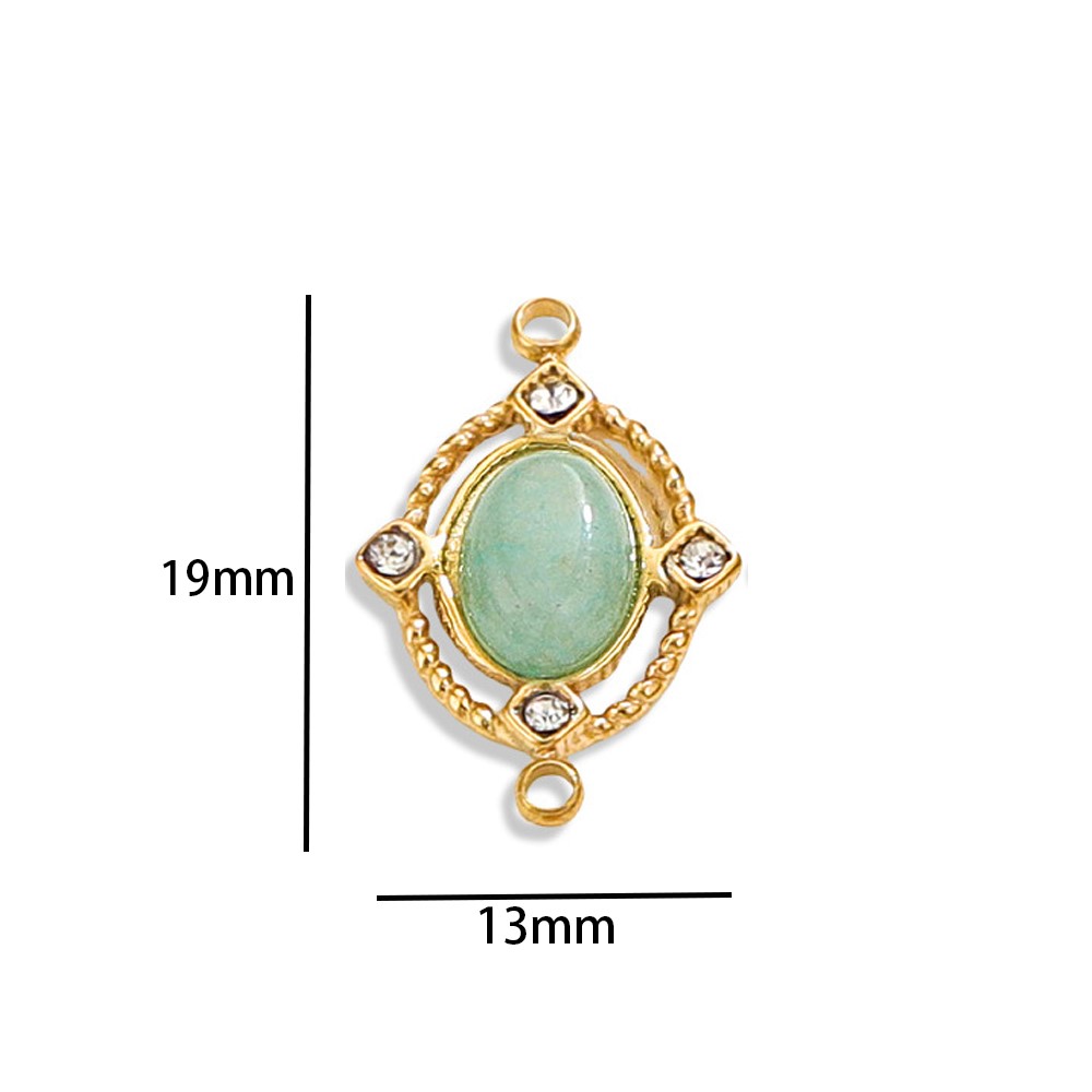 1Piece  Vintage Enamel Natural - Jewelry Making Stones reseña y precio