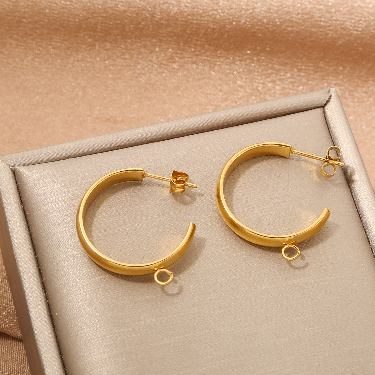 10pcs Stainless Steel Hooks C  - Jewelry Making Hoops reseña y precio