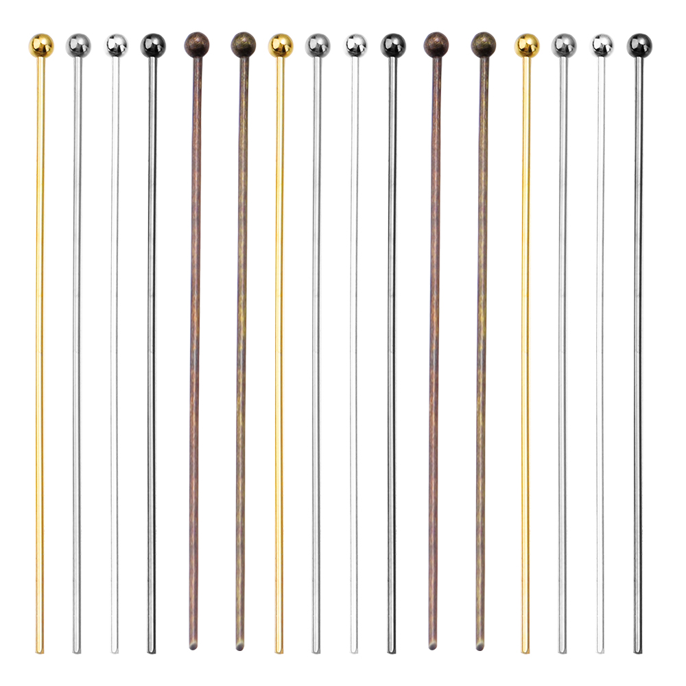100/200pcs Copper Ball Head Pi - Jewelry Making Articles reseña y precio