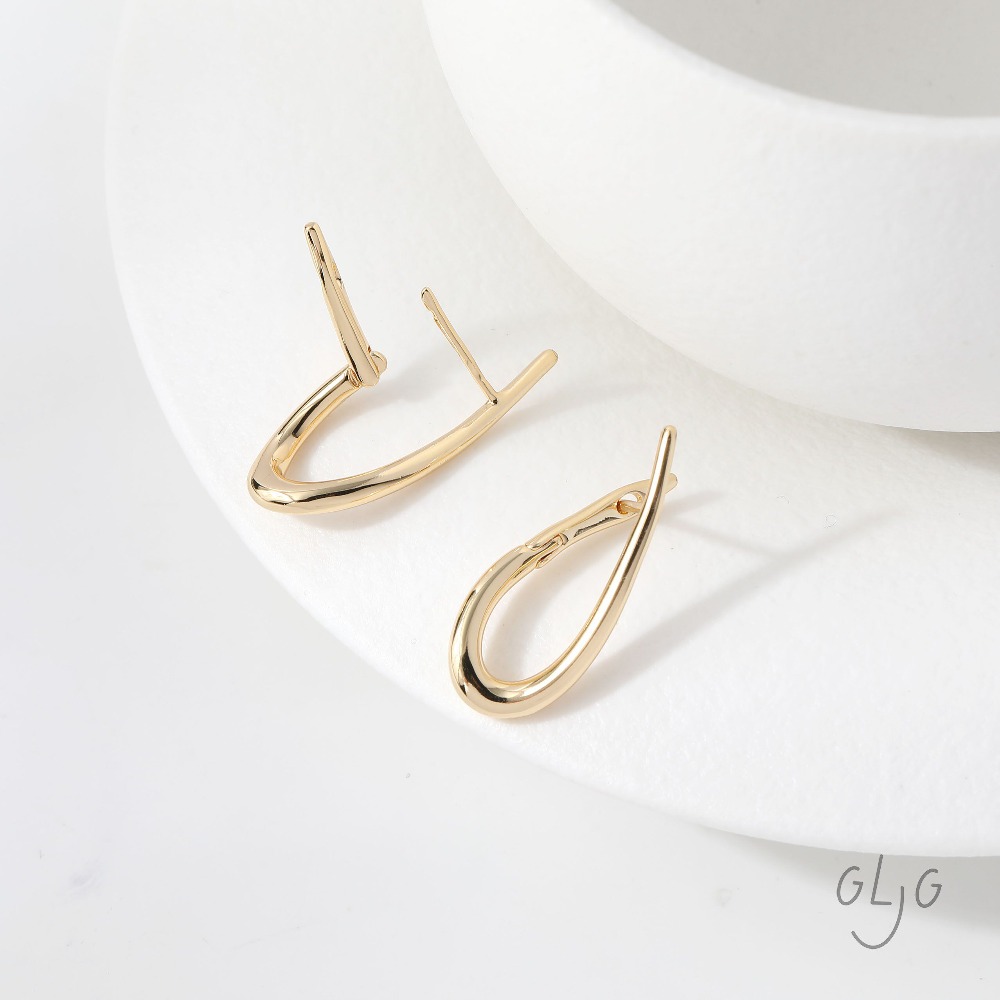 4PCS Twisted Shape Ear Studs D - Jewelry Making Articles reseña y precio