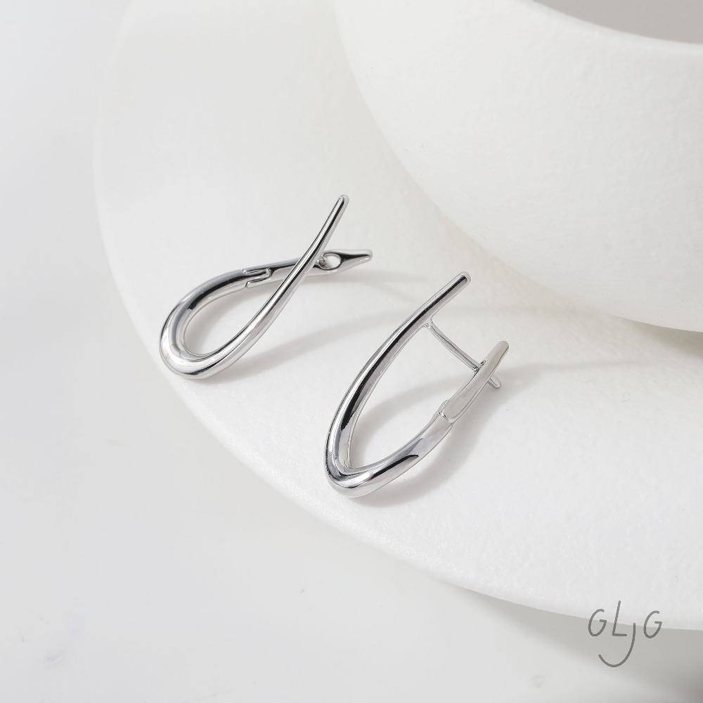 4PCS Twisted Shape Ear Studs D - Jewelry Making Articles reseña y precio