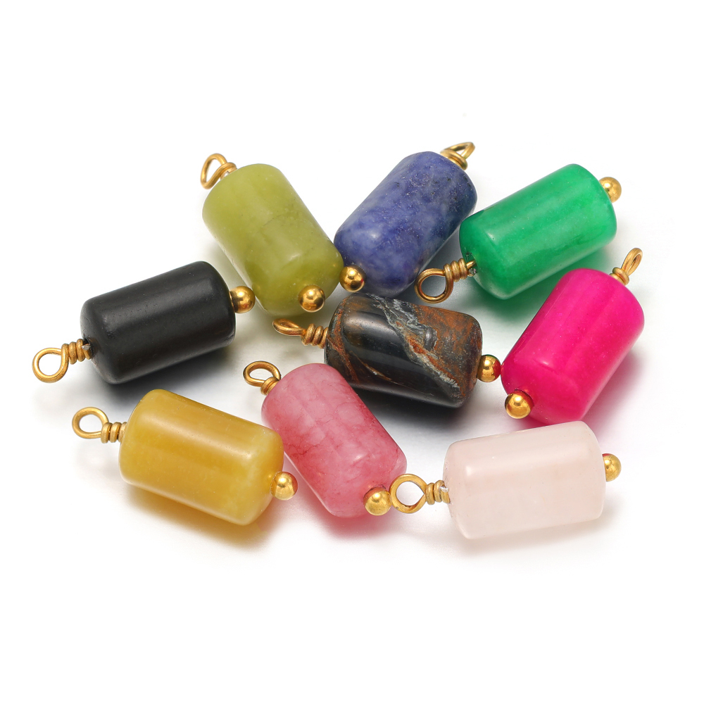 10pcs Stainless Steel Natural  - Jewelry Making Stones reseña y precio