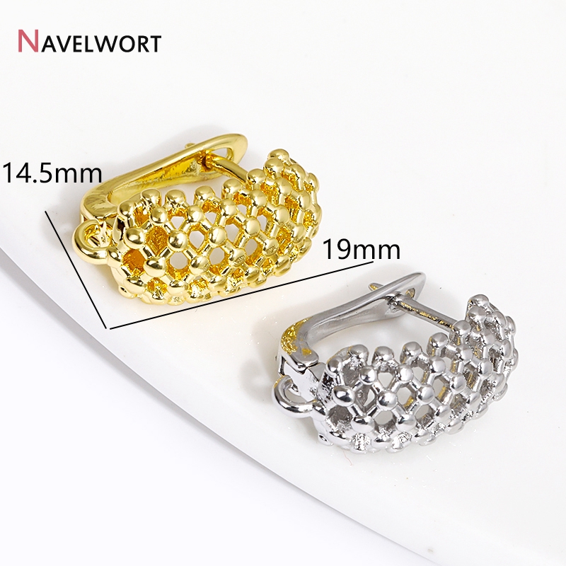 18K Gold Plated Brass  Hollow  - Jewelry Making Articles reseña y precio